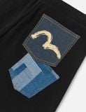  Quần Evisu Multi-Pocket Sweatshorts 'Black' 