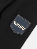  Quần Evisu Multi-Pocket Sweatshorts 'Black' 