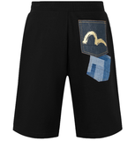  Quần Evisu Multi-Pocket Sweatshorts 'Black' 