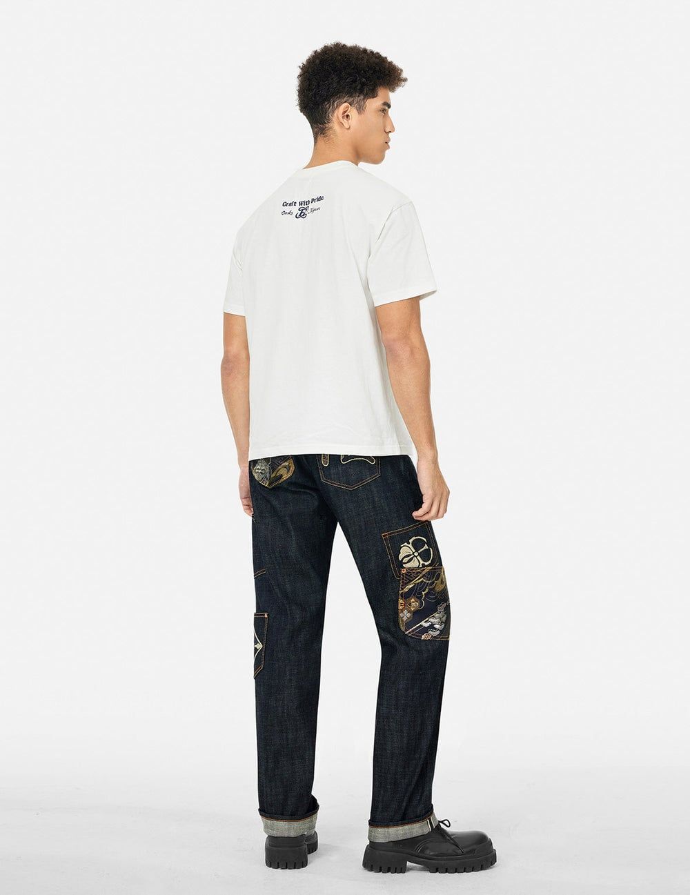  Quần Evisu Multi-Pocket with Brocade Patch 'Indigo' 