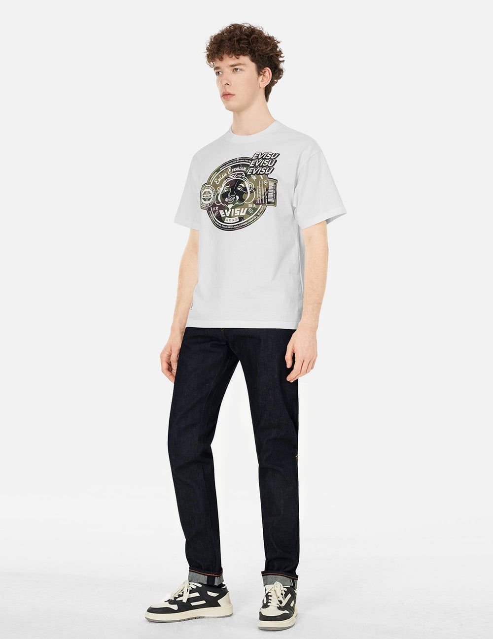  Quần Evisu Red Seagull Daicock Print Jeans 'Indigo' 