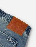  Quần Evisu Seagull and Logo Appliqué Shorts 'Denim' 