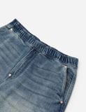  Quần Evisu Seagull and Logo Appliqué Shorts 'Denim' 