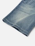  Quần Evisu Seagull and Logo Appliqué Shorts 'Denim' 