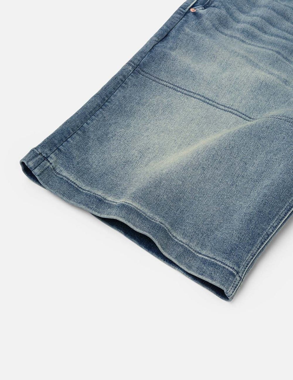  Quần Evisu Seagull and Logo Appliqué Shorts 'Denim' 