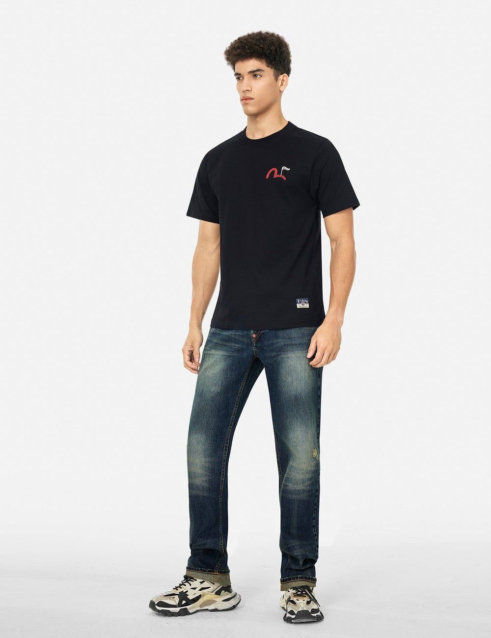  Quần Evisu Seagull Appliqué Embroidery 'Indigo' 