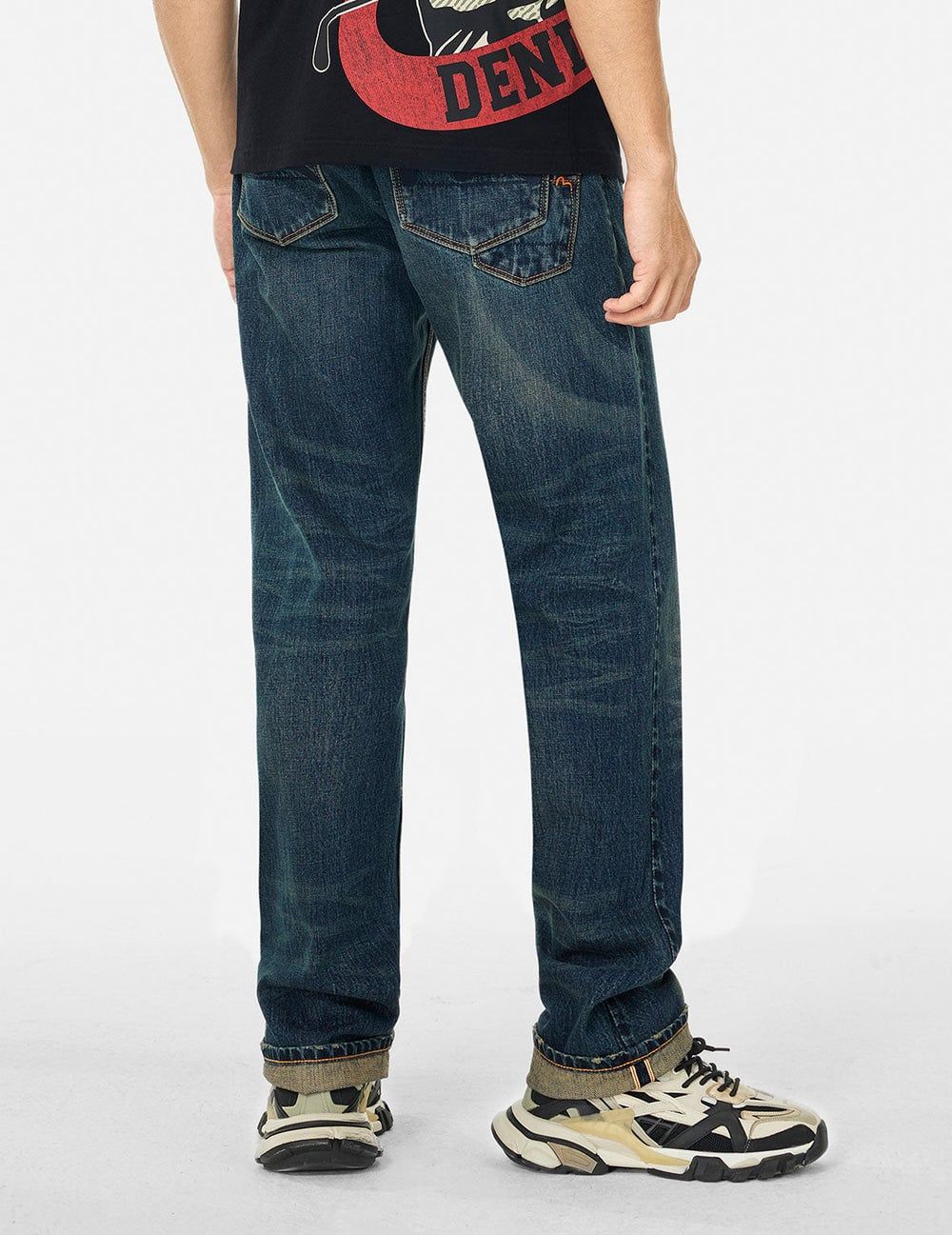  Quần Evisu Seagull Appliqué Embroidery 'Indigo' 