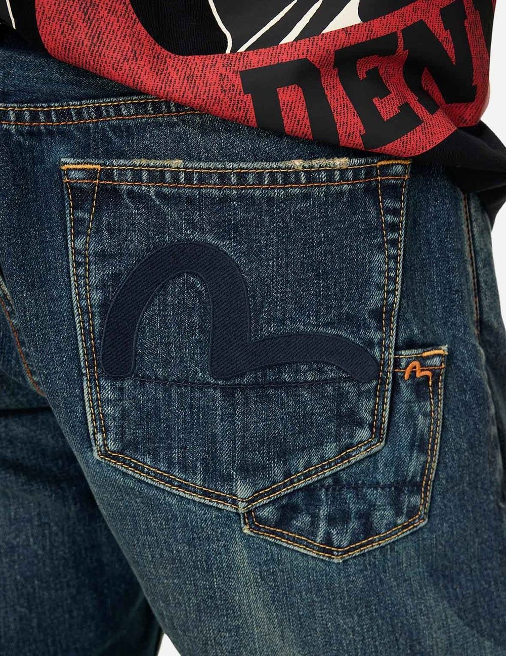  Quần Evisu Seagull Appliqué Embroidery 'Indigo' 