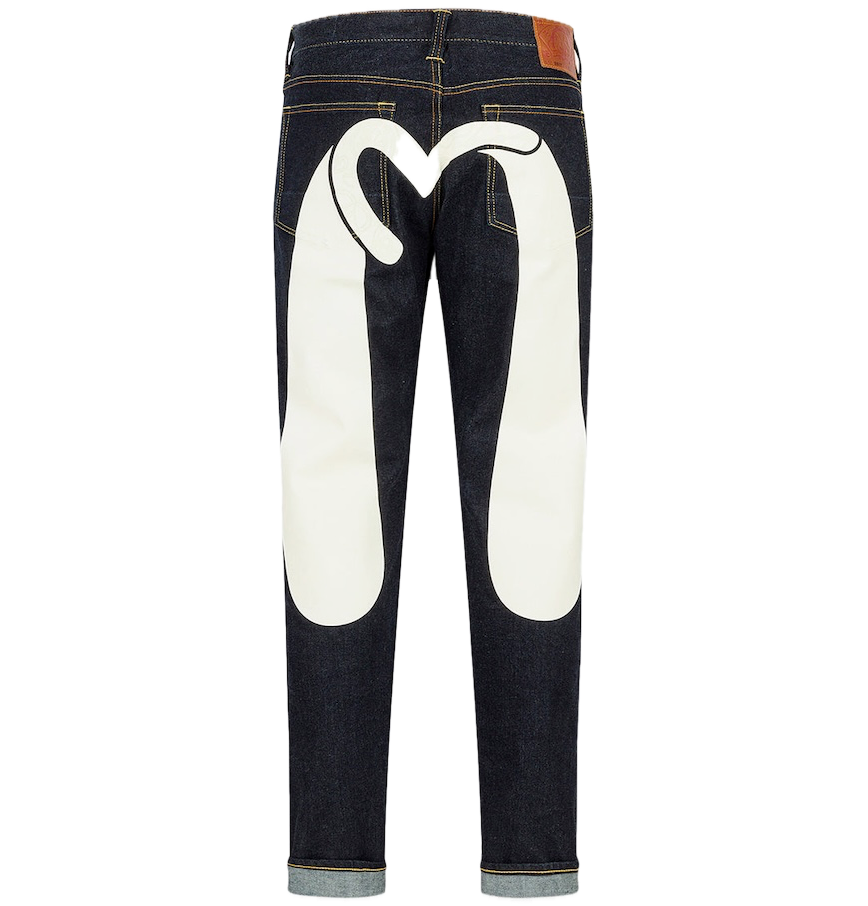  Quần Evisu Seagull Daicock Print Jeans 'Indigo' 