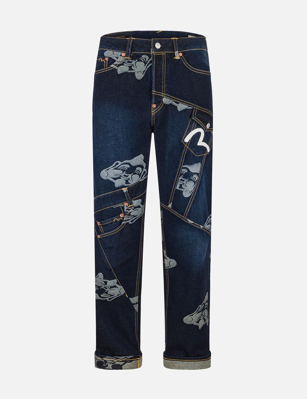  Quần Evisu Seagull Embroidery Jeans 'Indigo' 