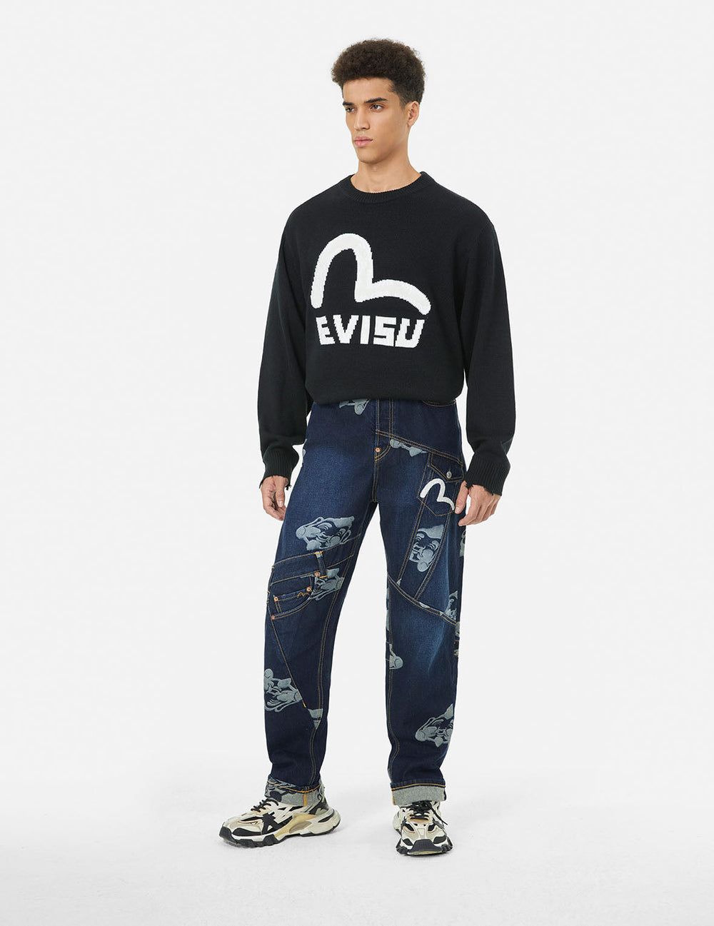  Quần Evisu Seagull Embroidery Jeans 'Indigo' 