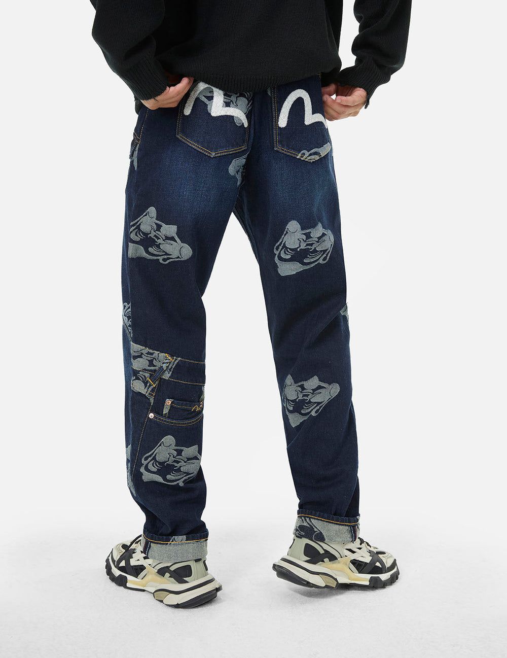  Quần Evisu Seagull Embroidery Jeans 'Indigo' 