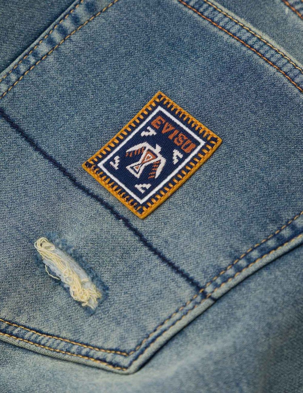  Quần Evisu Seagull Embroidery Jeans 'Indigo' 