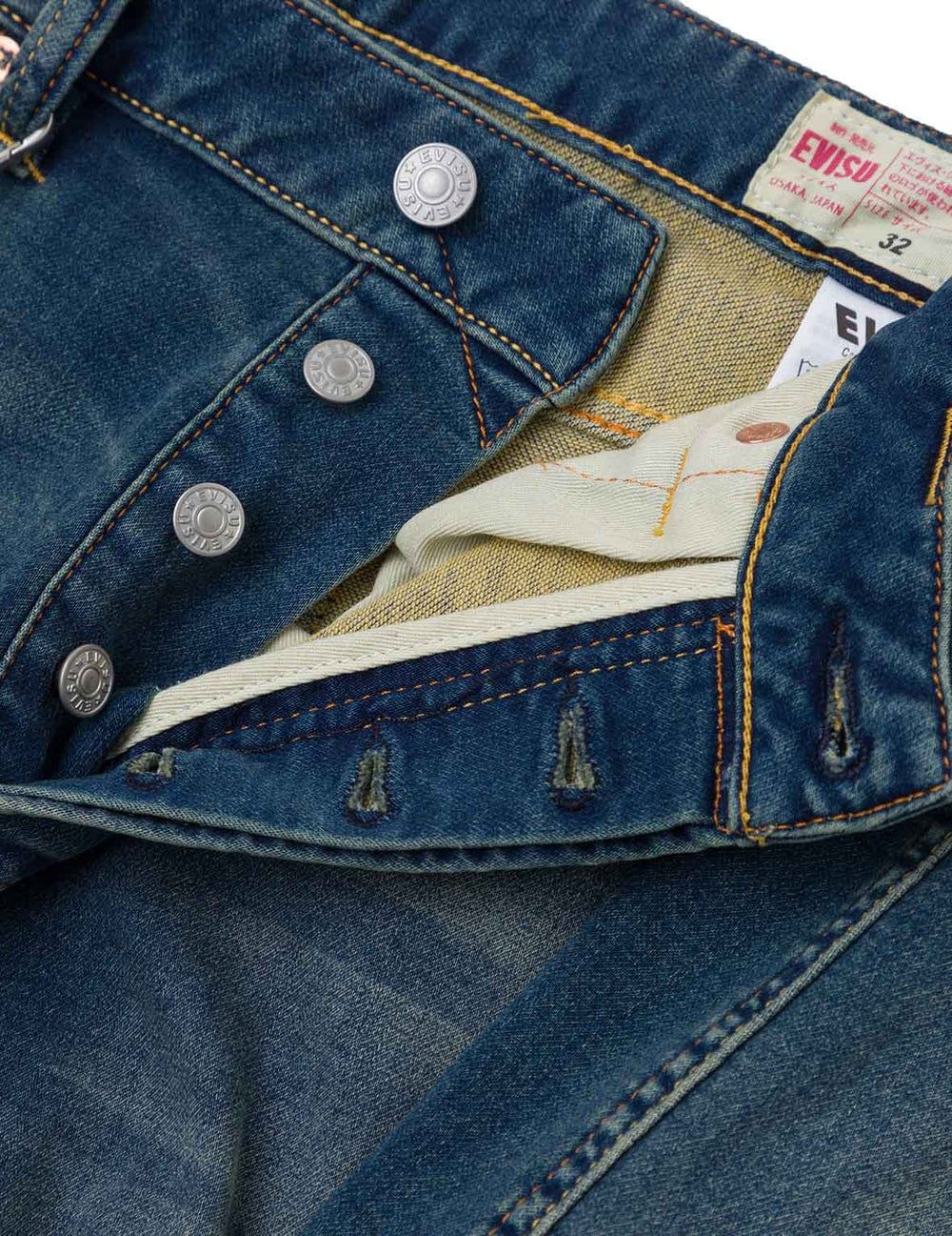  Quần Evisu Seagull Embroidery Jeans 'Indigo' 