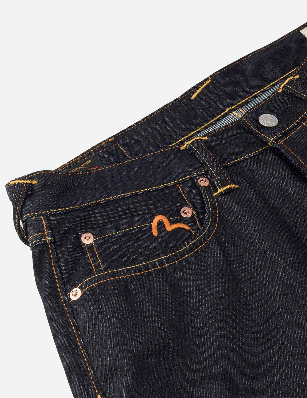  Quần Evisu Seagull Embroidery Slogan Shorts 'Denim' 