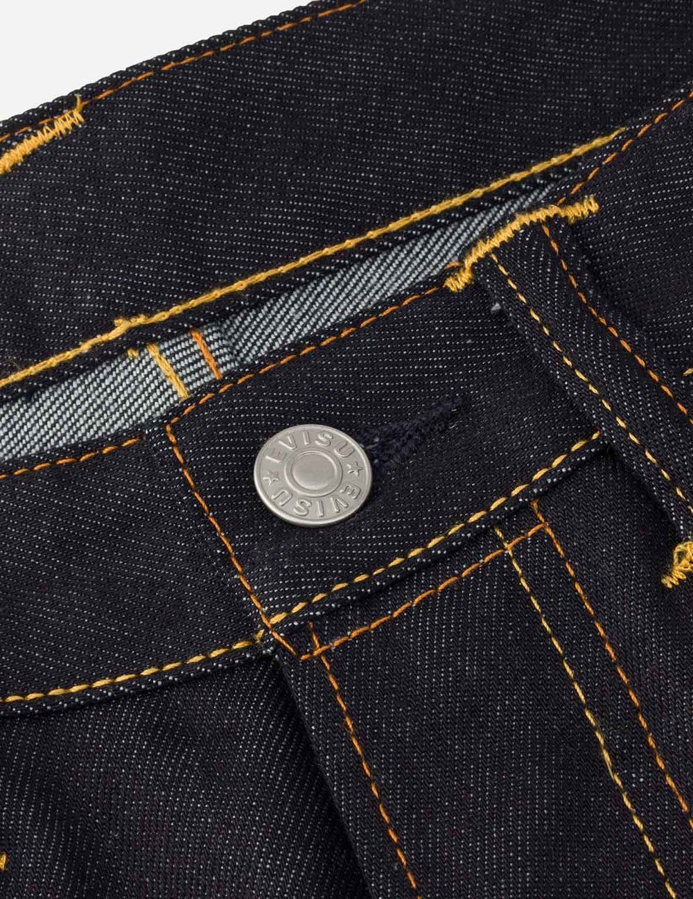  Quần Evisu Seagull Embroidery Slogan Shorts 'Denim' 