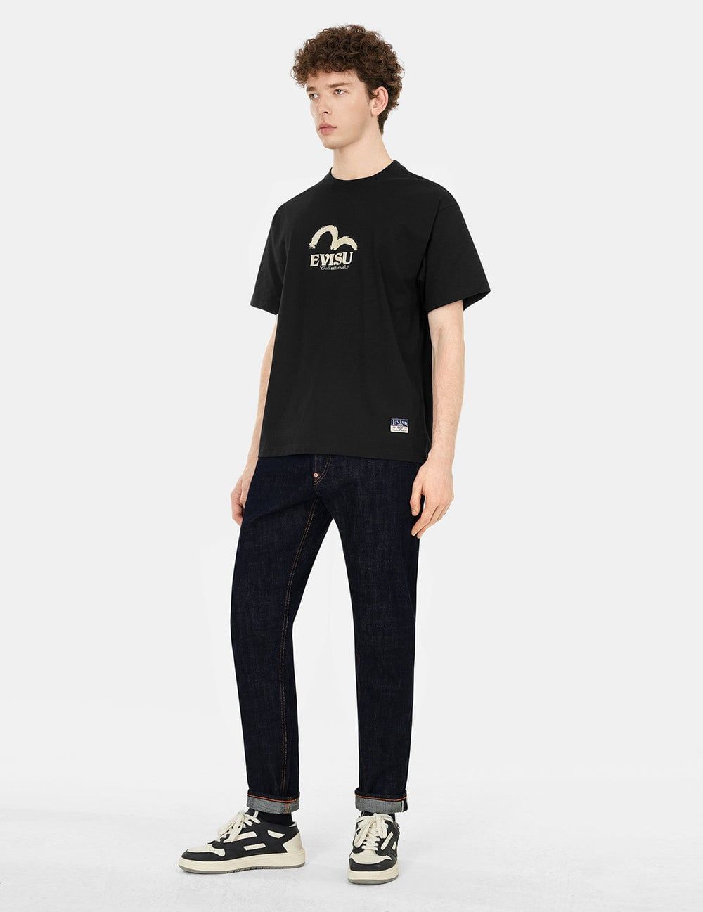  Quần Evisu Seagull Logo Brocade Appliqué 'Indigo' 
