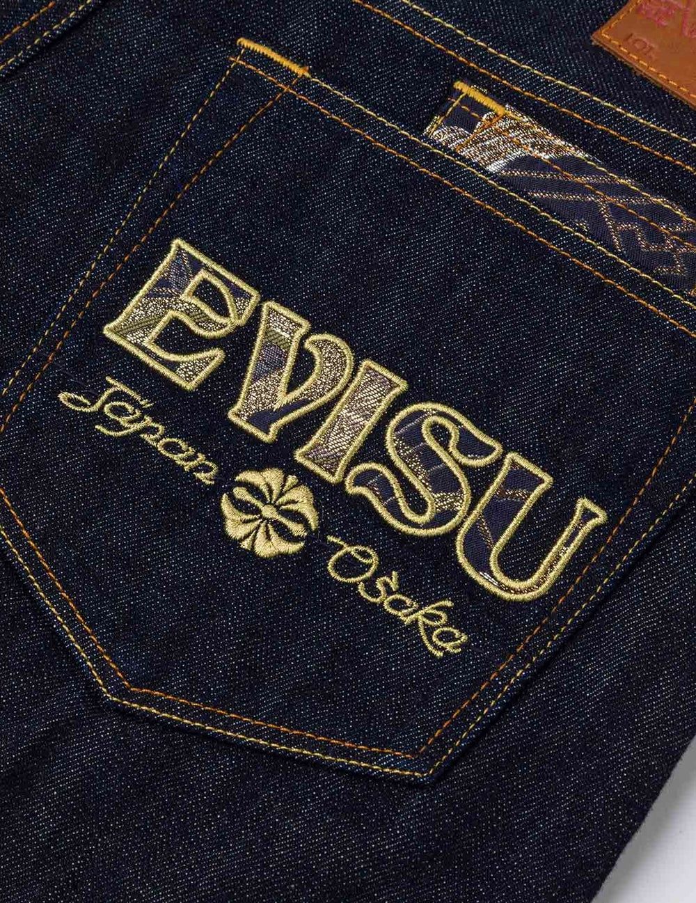  Quần Evisu Seagull Logo Brocade Appliqué 'Indigo' 