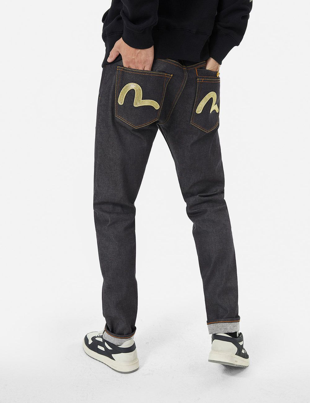  Quần Evisu Seagull Metallic Embroidery Jeans 'Indigo' 