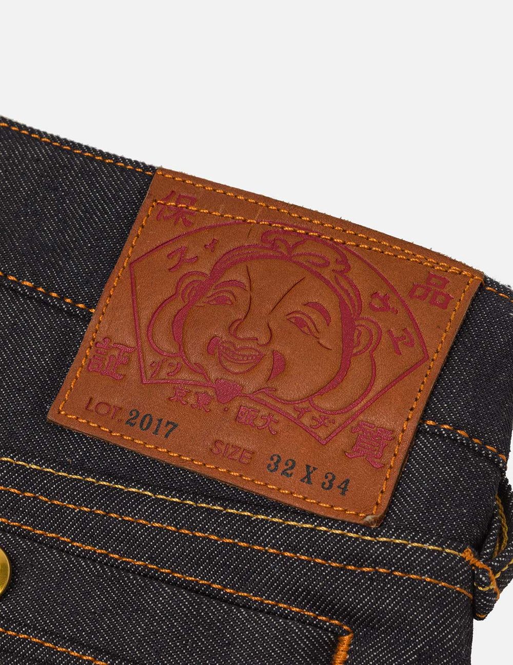  Quần Evisu Seagull Metallic Embroidery Jeans 'Indigo' 