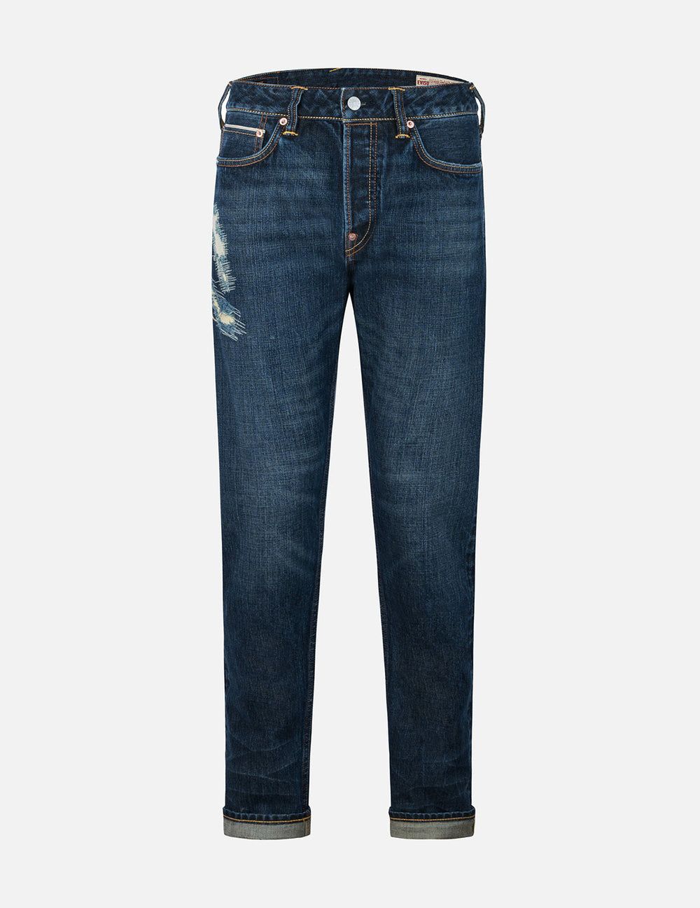  Quần Evisu Seagull Print Jeans 'Indigo' 