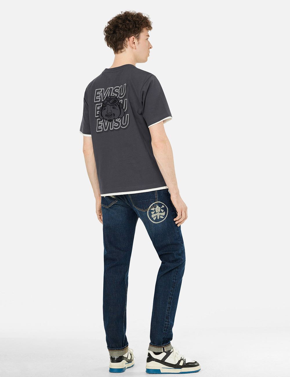  Quần Evisu Seagull Print Jeans 'Indigo' 