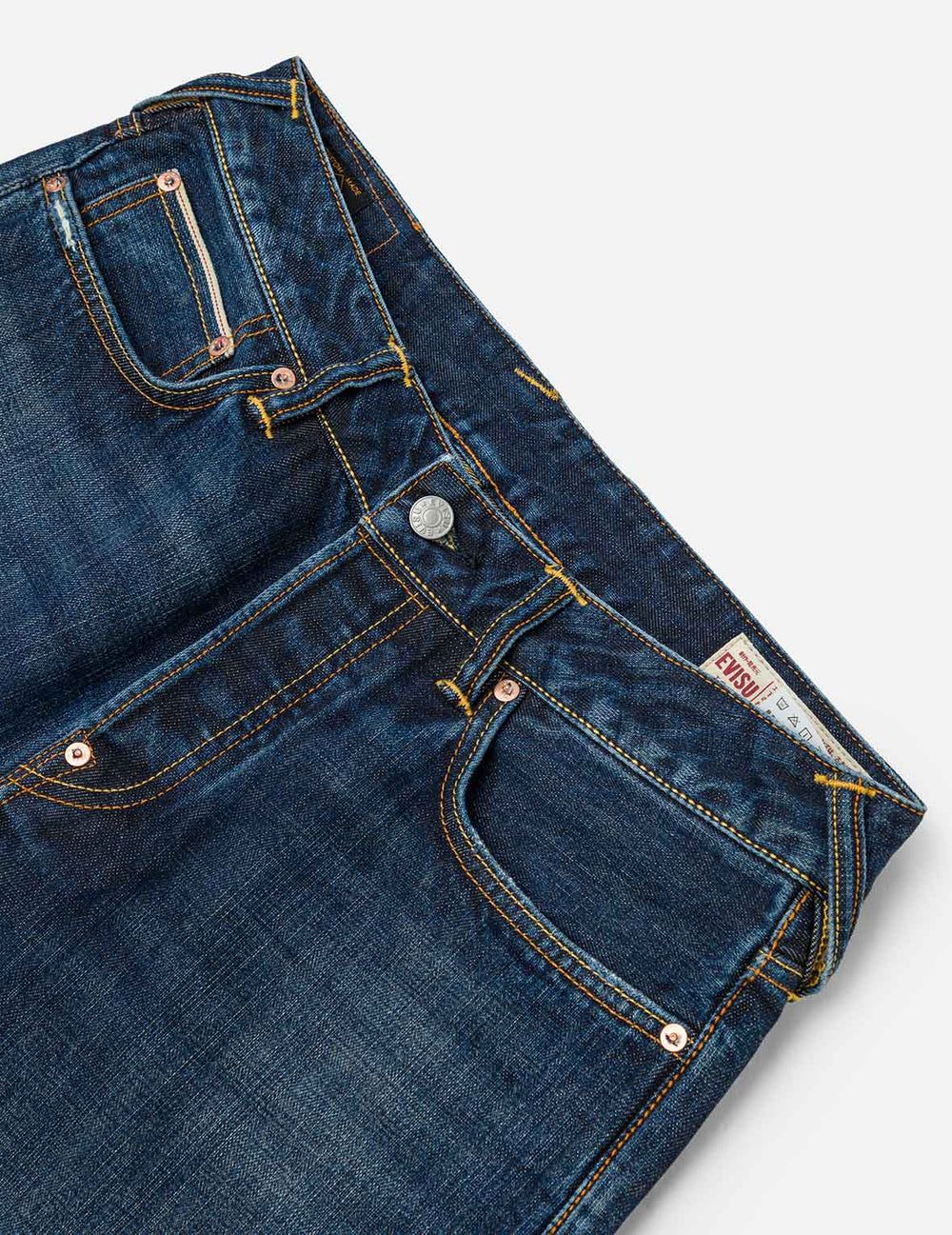  Quần Evisu Seagull Print Jeans 'Indigo' 