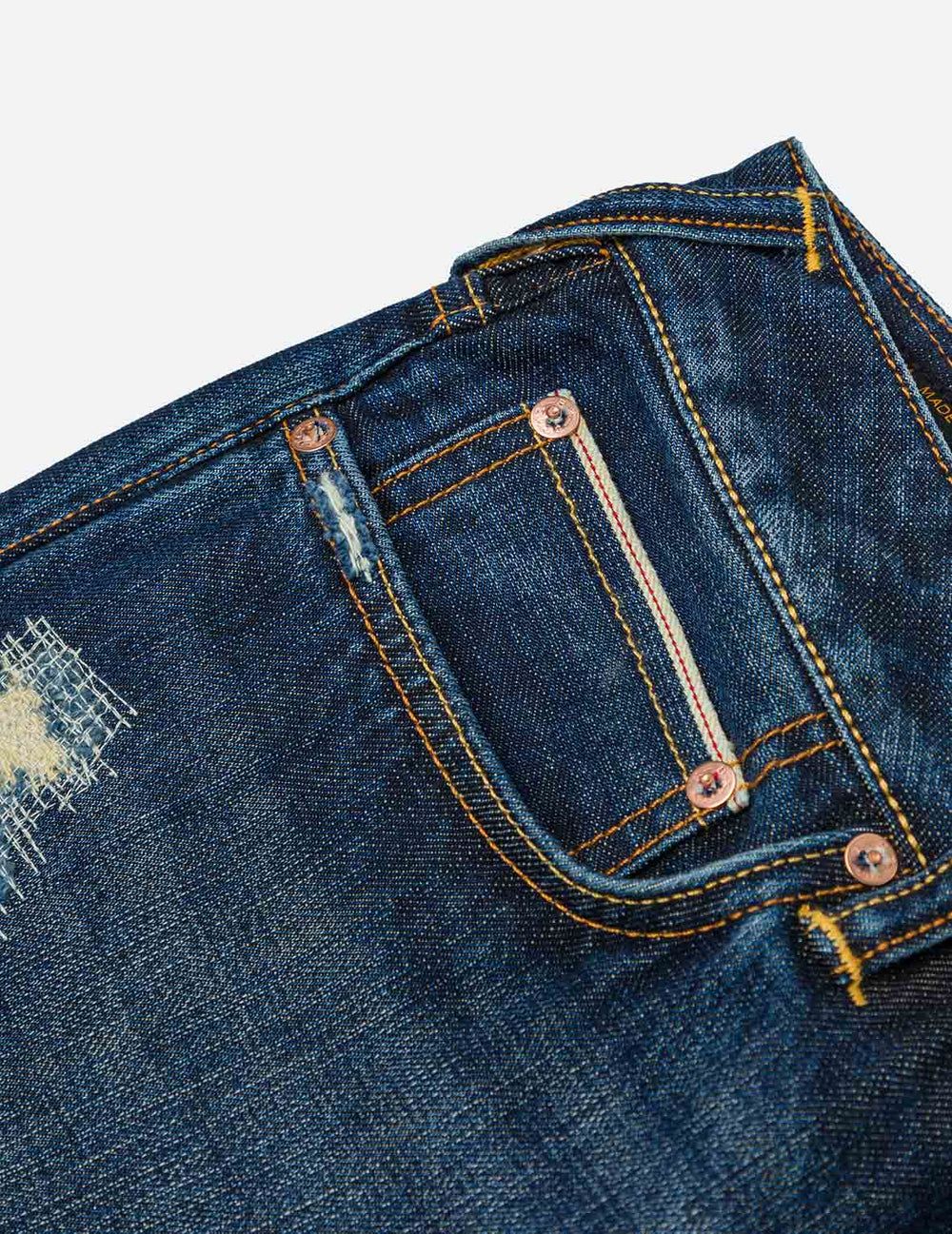  Quần Evisu Seagull Print Jeans 'Indigo' 