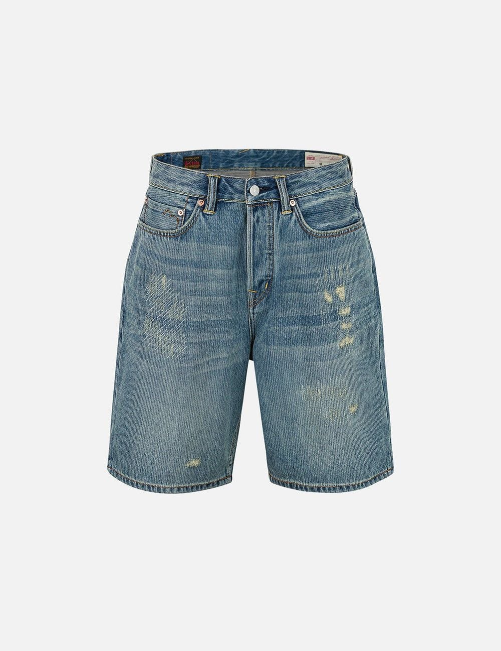  Quần Evisu Seagull Print Regular Shorts 'Denim' 