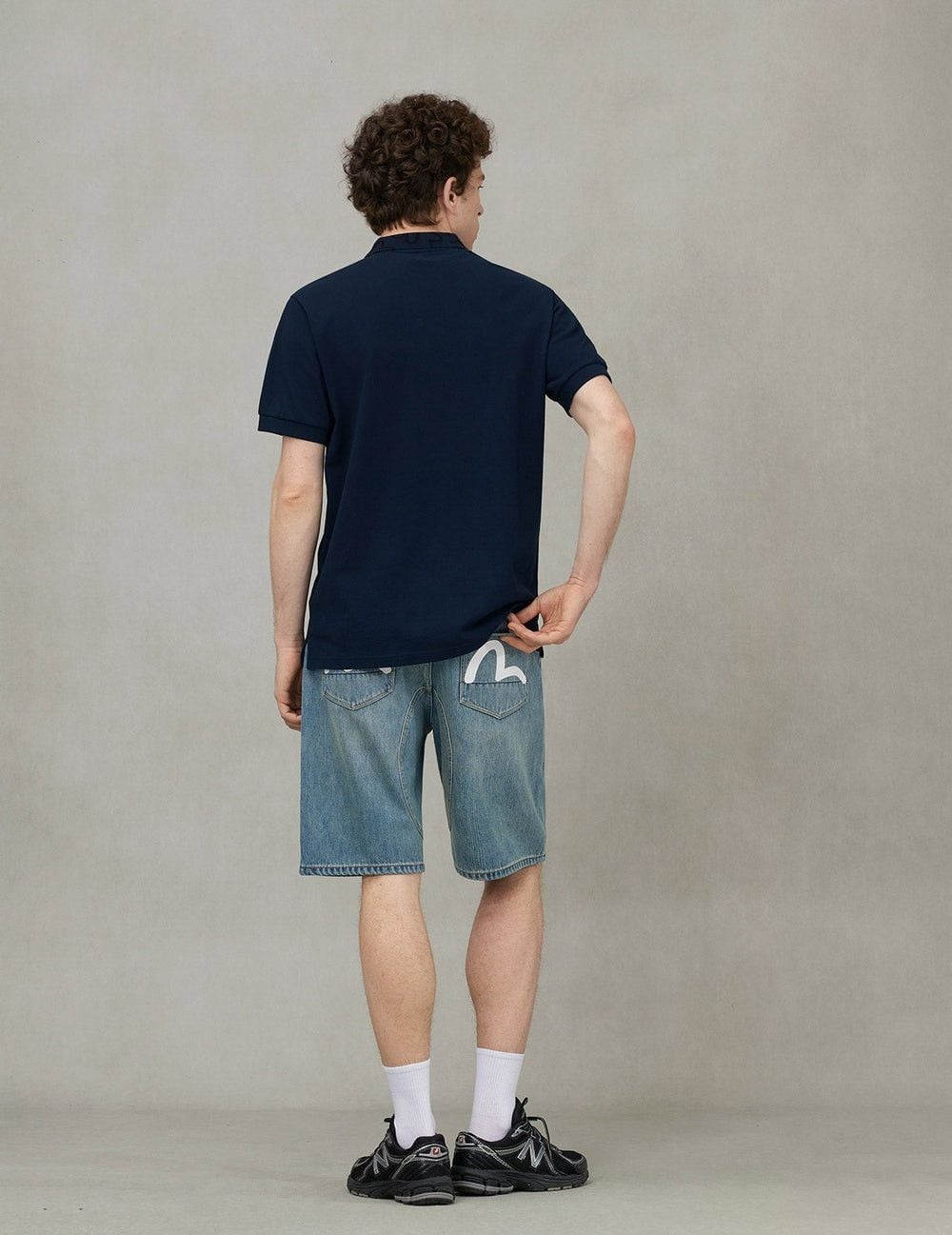  Quần Evisu Seagull Print Regular Shorts 'Denim' 