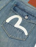  Quần Evisu Seagull Print Regular Shorts 'Denim' 