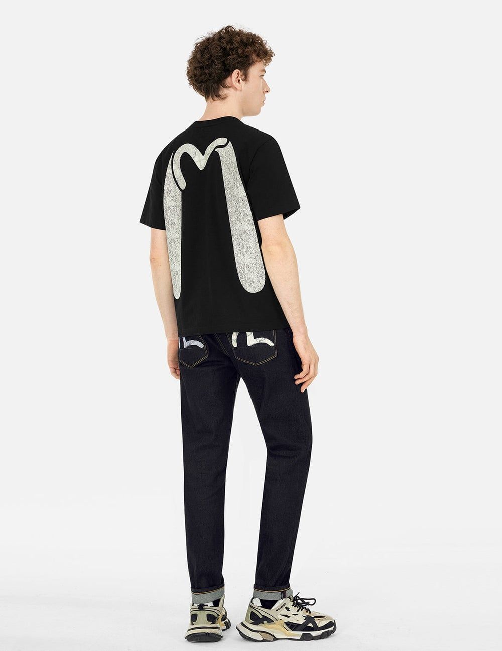  Quần Evisu Seagull with Kamon Print Jeans 'Indigo' 