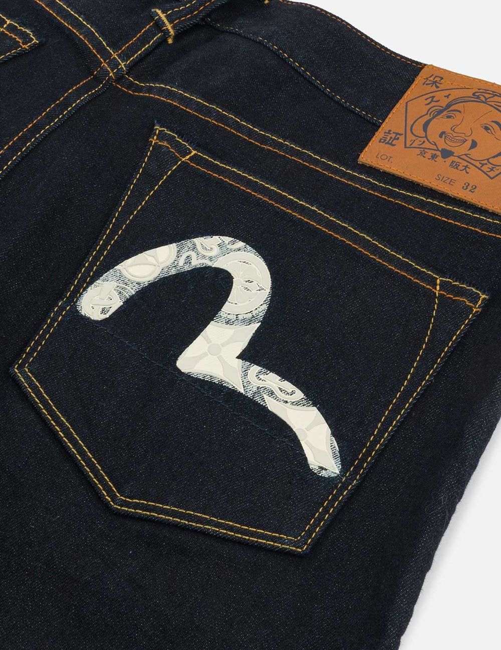  Quần Evisu Seagull with Kamon Print Jeans 'Indigo' 