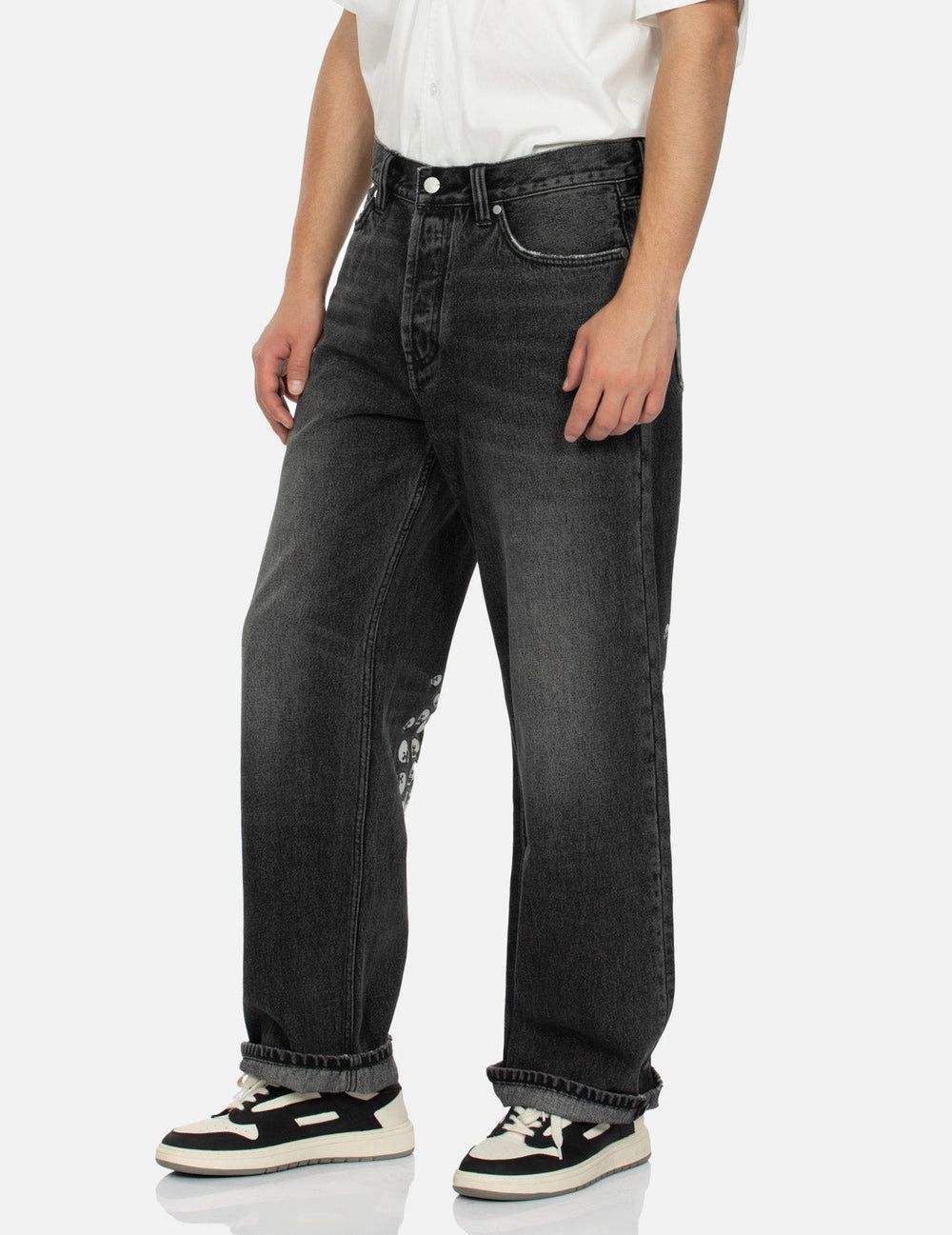  Quần Evisu Skull Embroidery Jeans 'Black' 