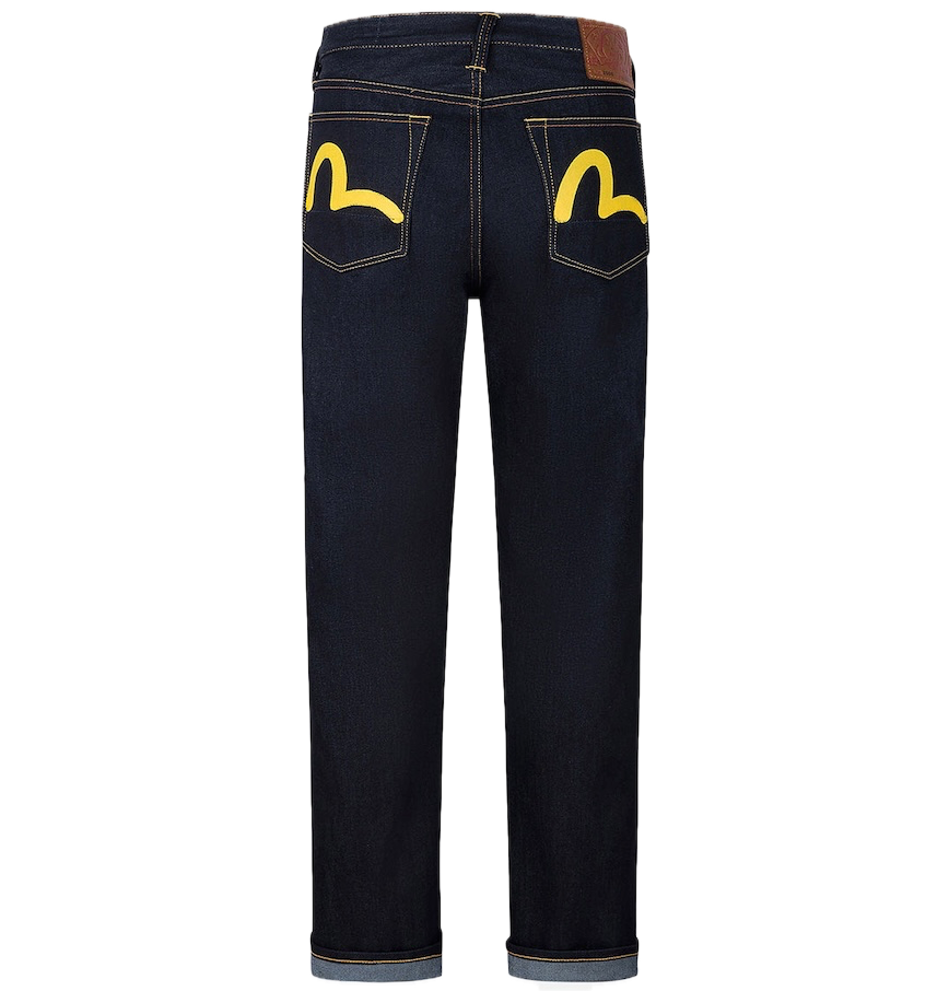  Quần Evisu Yellow Seagull Print 'Indigo' 