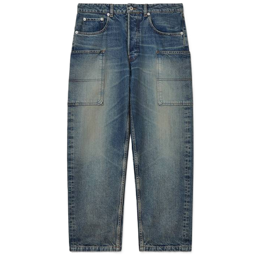  Quần Kenzo Cargo Monkey Fit Jeans 'Blue Denim' 