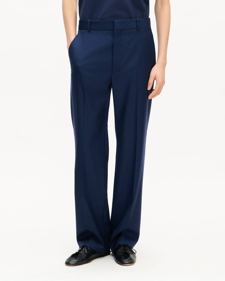  Quần Kenzo Straight Tailored Pants 'Blue Black' 
