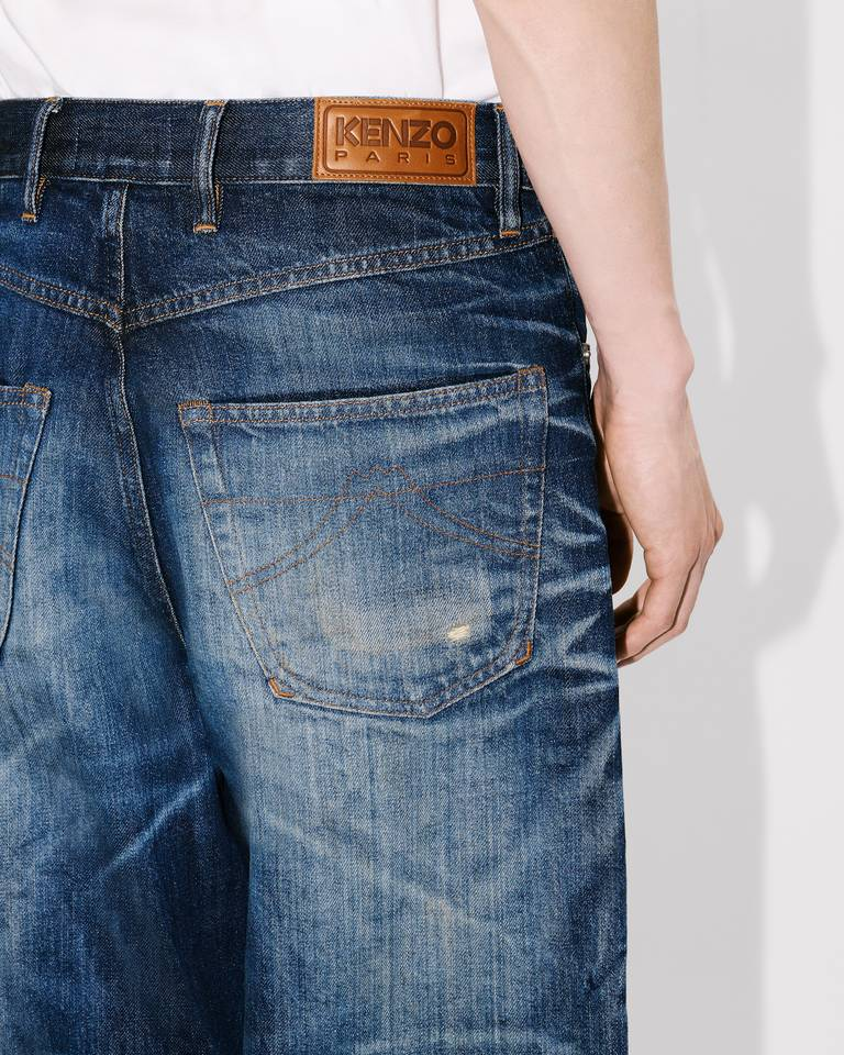  Quần Kenzo Turn Up Wide Fit Jeans 'Blue' 