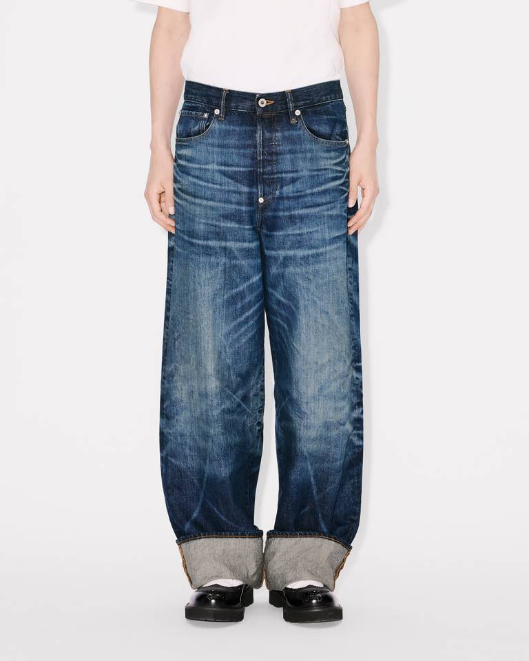 Quần Kenzo Turn Up Wide Fit Jeans 'Blue' 