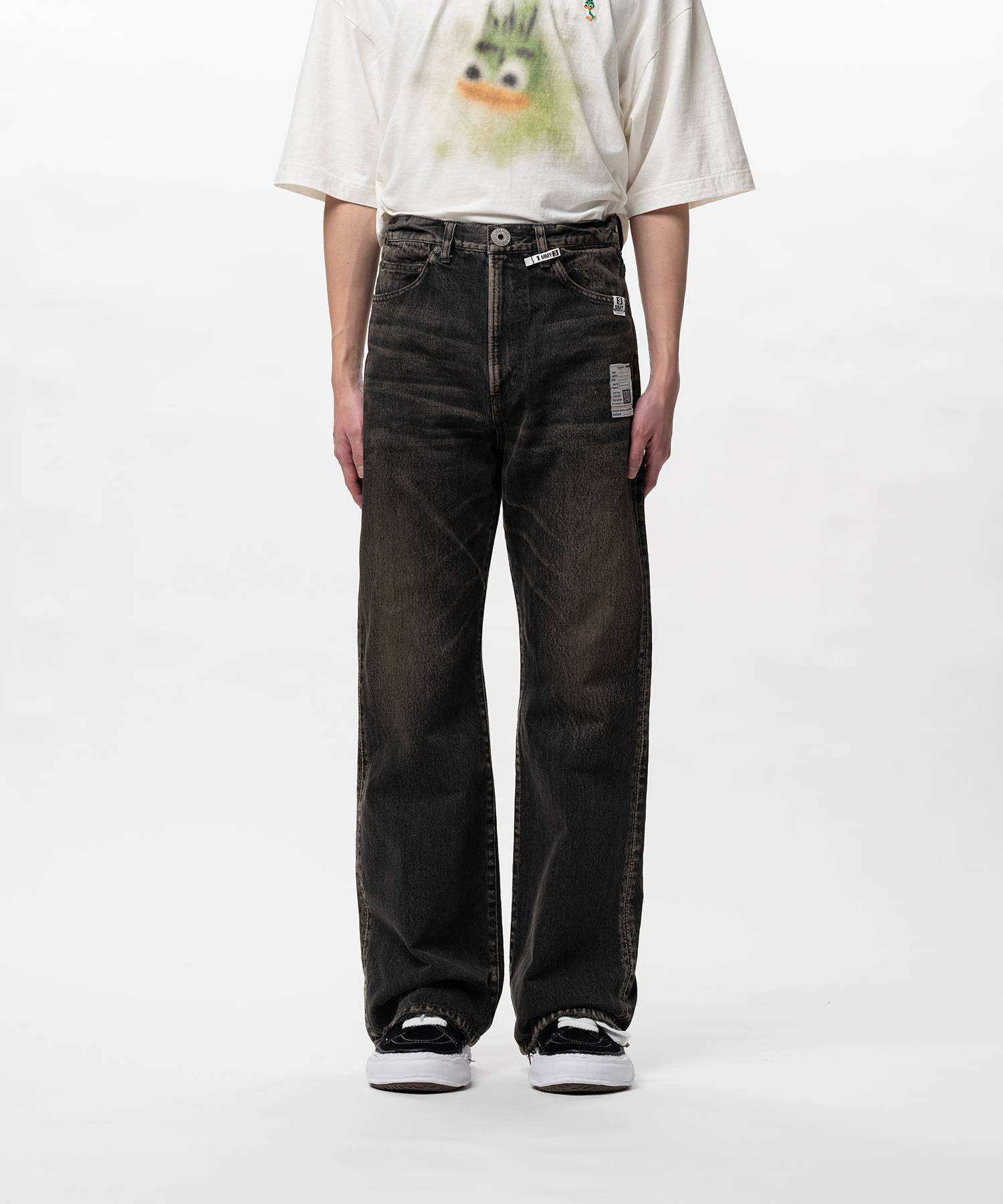  Quần Maison Mihara Yasuhiro Flared Denim Pants 'Black' 