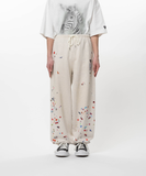  Quần Maison Mihara Yasuhiro Kids Sticker Printed 'White' 