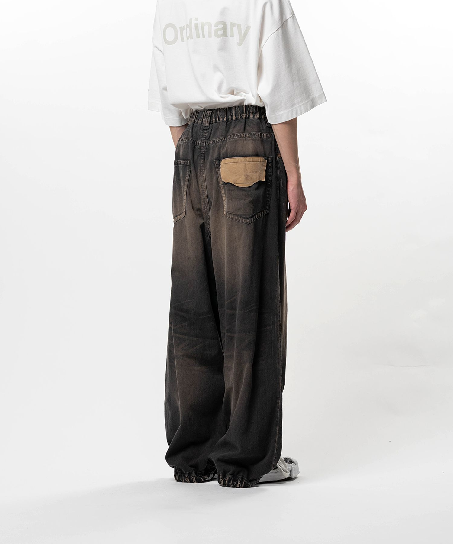  Quần Maison Mihara Yasuhiro Light Denim Wide Pants 'Black' 