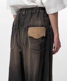  Quần Maison Mihara Yasuhiro Light Denim Wide Pants 'Black' 