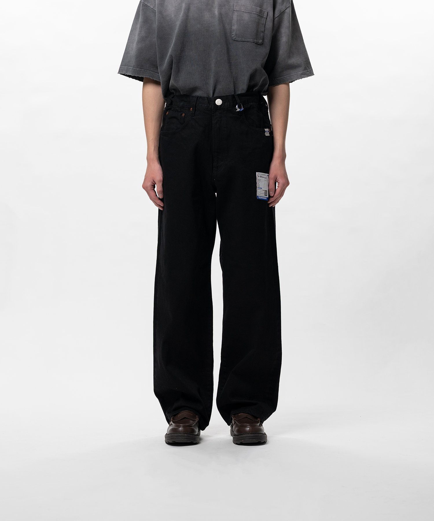  Quần Maison Mihara Yasuhiro One Washed Denim Pants 'Black' 