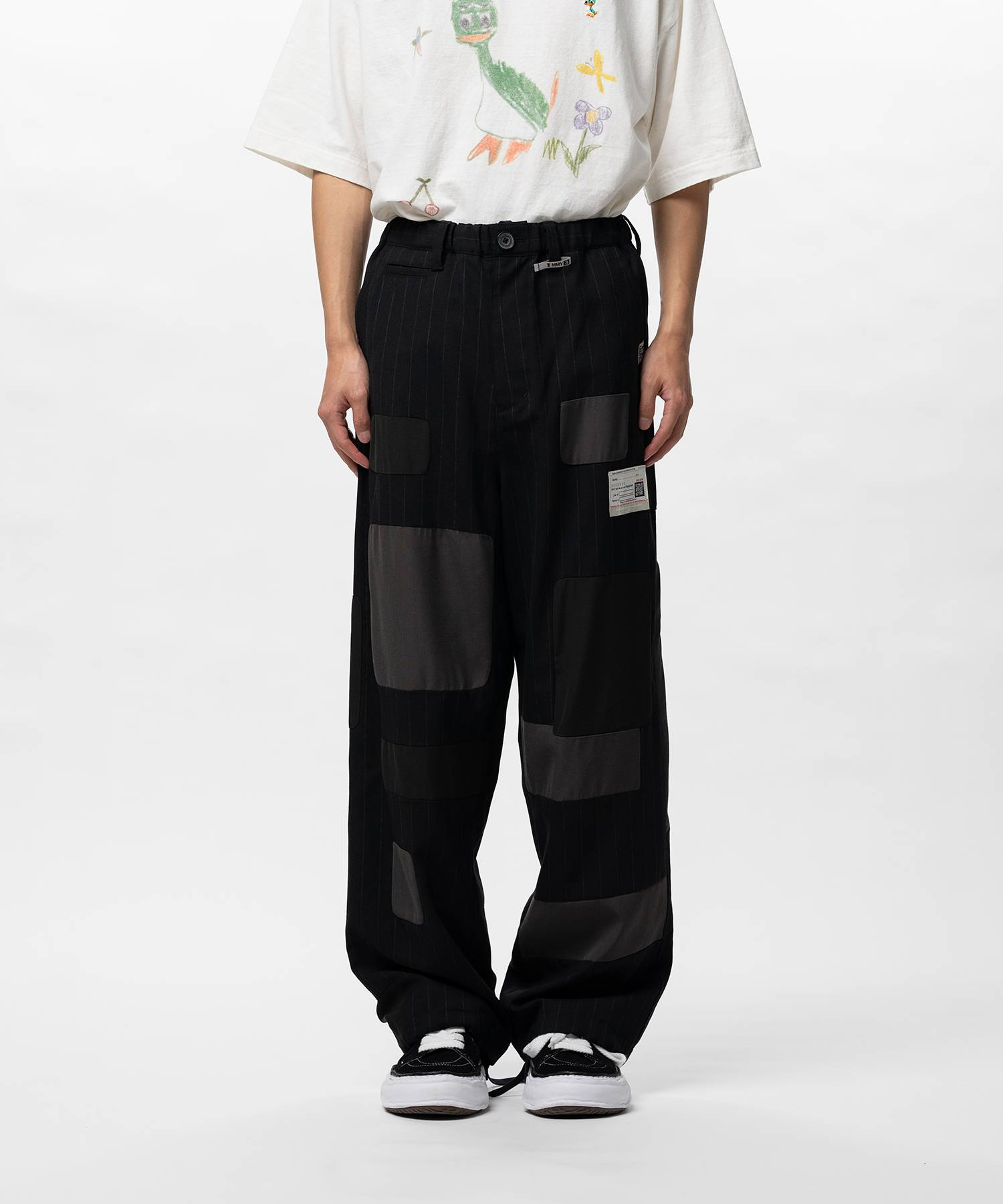  Quần Maison Mihara Yasuhiro Repaired Wool 'Black' 