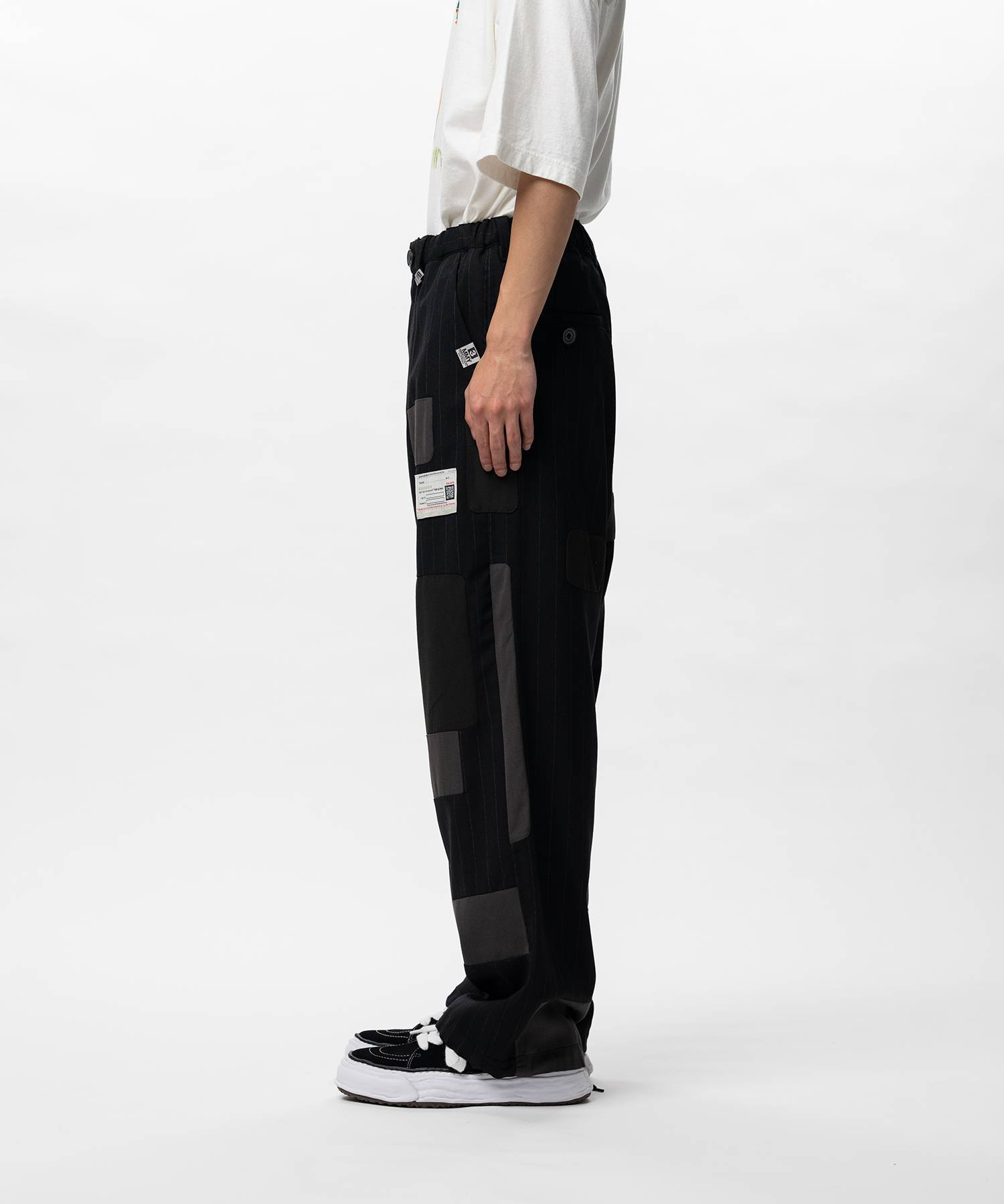  Quần Maison Mihara Yasuhiro Repaired Wool 'Black' 