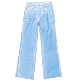  Quần Nữ Acne Casual Printed Trousers 'Blue' 