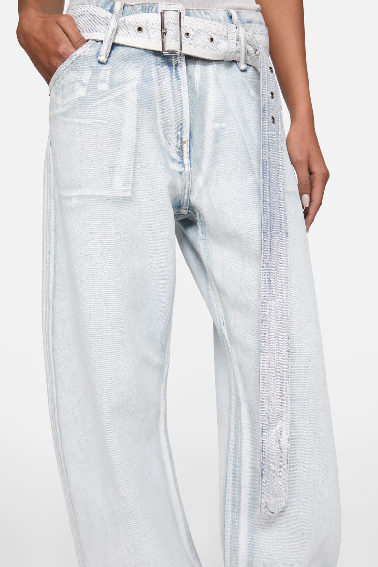  Quần Nữ Acne Denim Trousers With Belt 'Blue' 