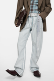  Quần Nữ Acne Denim Trousers With Belt 'Blue' 