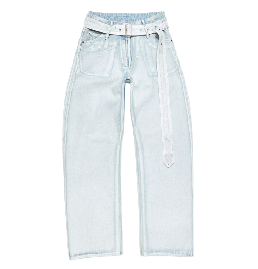  Quần Nữ Acne Denim Trousers With Belt 'Blue' 
